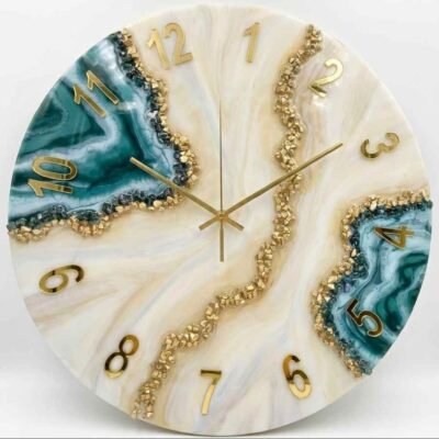Unique Resin Clock 20" Inches