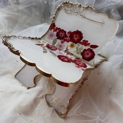 White with Flower Resin Rehal