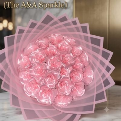 Pink Roses Big Bouquet