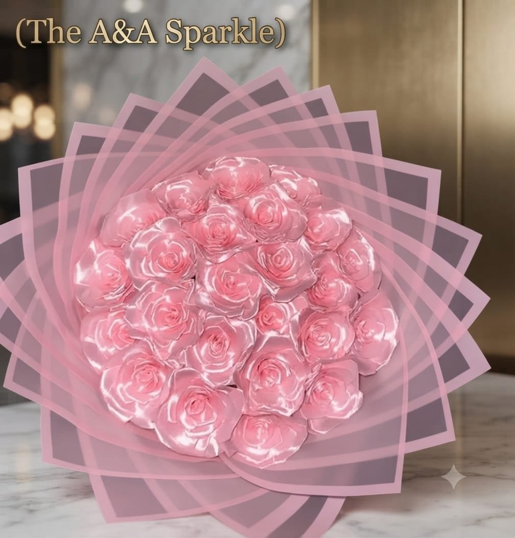 Pink Roses Big Bouquet