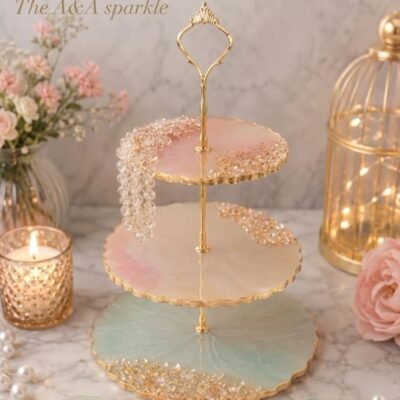 Luxury Resin Elegent 3 tier Stand