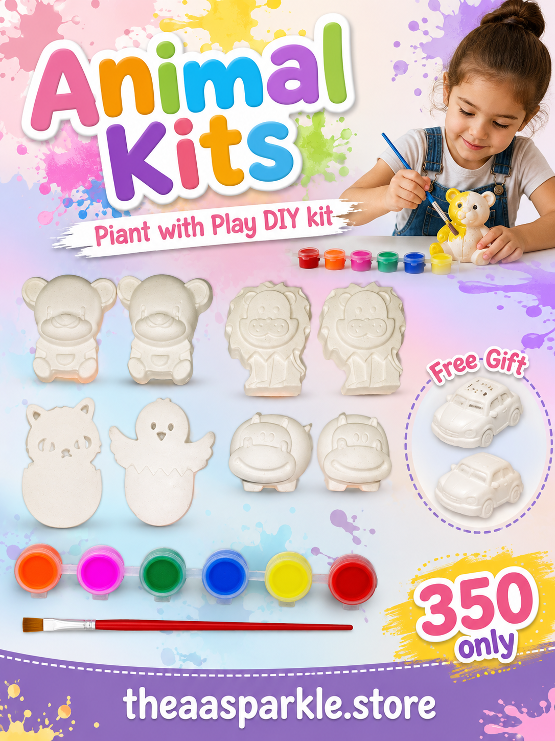 Animal Kit-Paint with Play DIY Kit