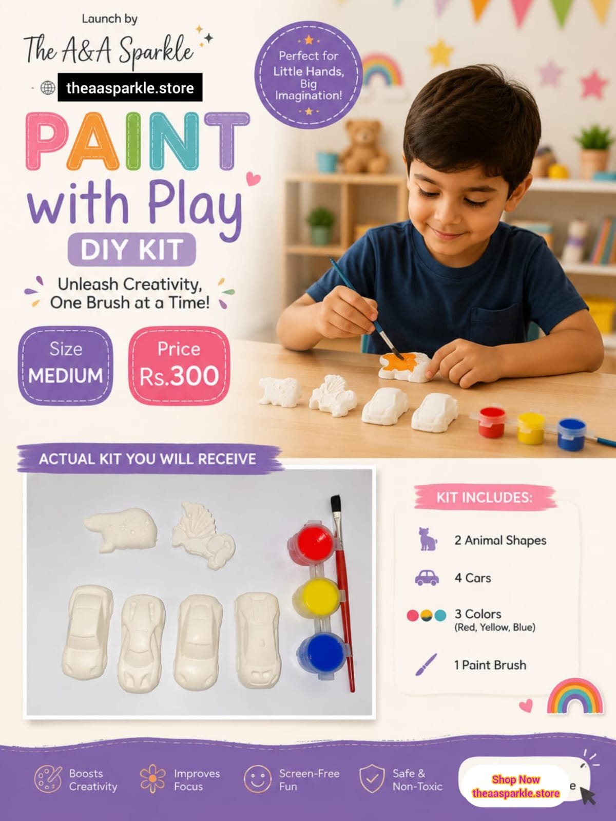 Paint with Play-Medium DIY Kit