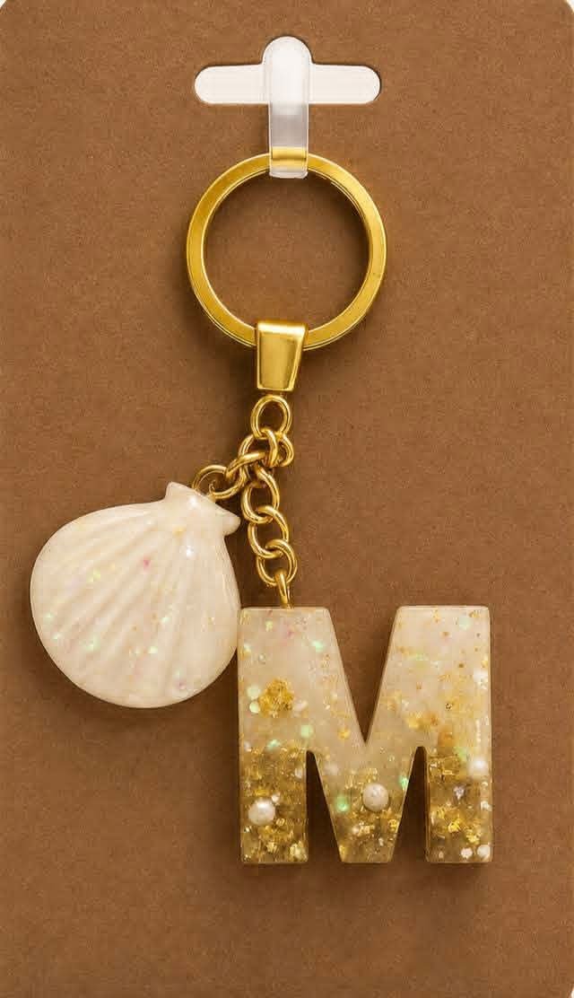 Resin Alphabet Keychain - Image 10