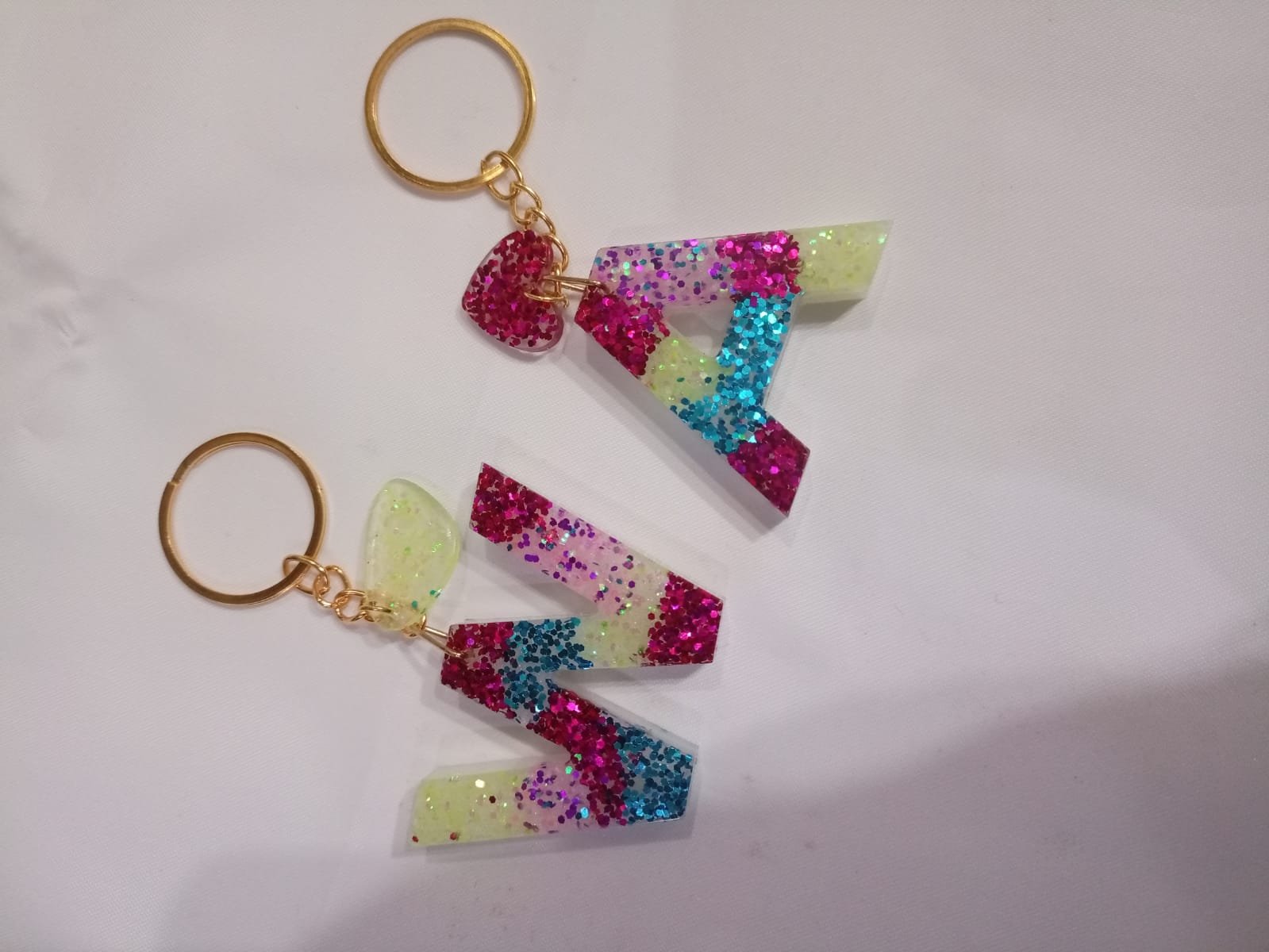 Resin Alphabet Keychain - Image 9