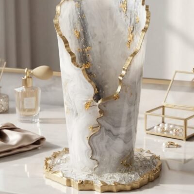 Customized Resin Stand Holder White