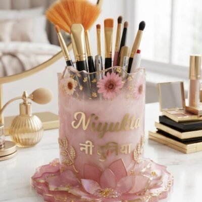 Customized Resin Stand Holder Luxury Pink