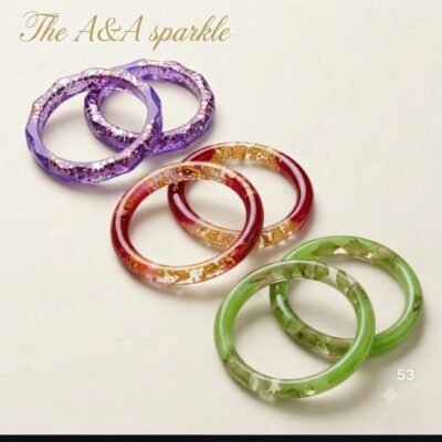 Resin Pair Bangles of Different Colours