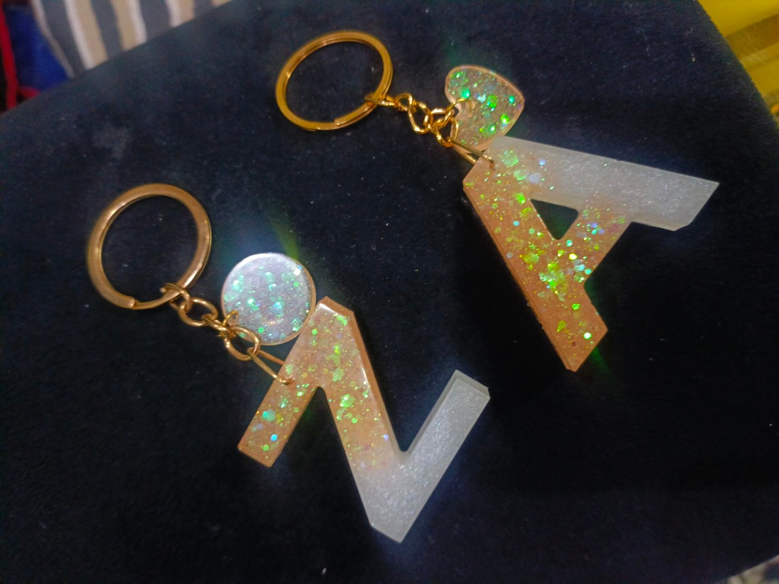 Resin Alphabet Keychain - Image 3